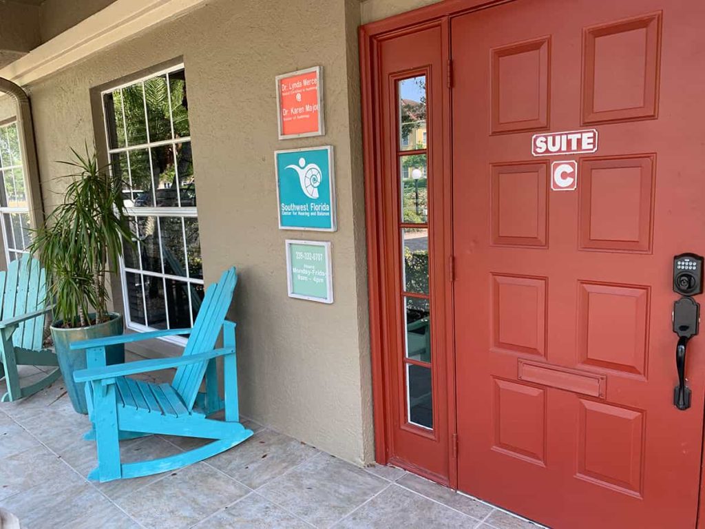 Front door of Southwest Florida Center For Hearing and Balance